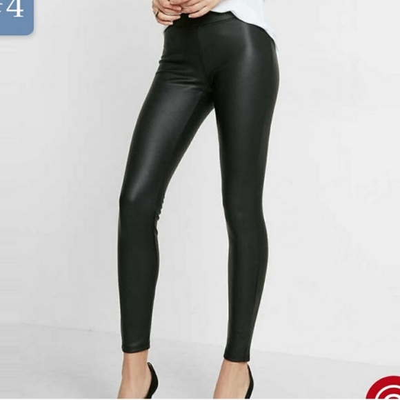7 For All Mankind Pants - 7 For All Mankind Black Faux Leather Leggings